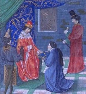 Richard II, illustration from The Chronicles of Jean Froissart, 15th century