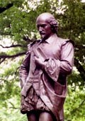 Statue of William Shakespeare in New York's Central Park by John Quincy Adams Ward, 1872